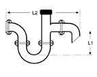 Glass Condensate Traps - "S Trap" Horizontal Inlet / Outlet