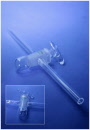 High Vacuum, Straight Through, Borosilicate Glass, Glass Key - without key retaining device - SGL Scientific Glass Laboratories 